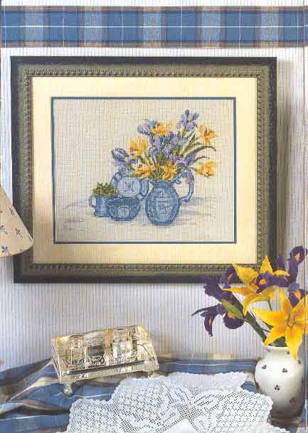 Picture of daffodils cross stitch pattern (1)