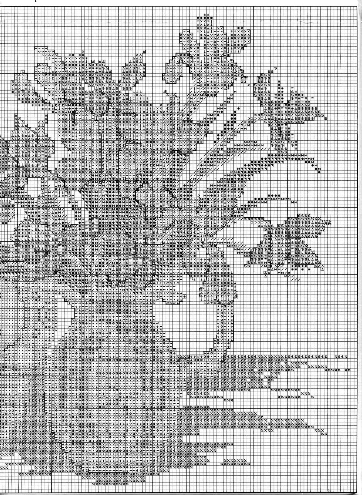 Picture of daffodils cross stitch pattern (3)