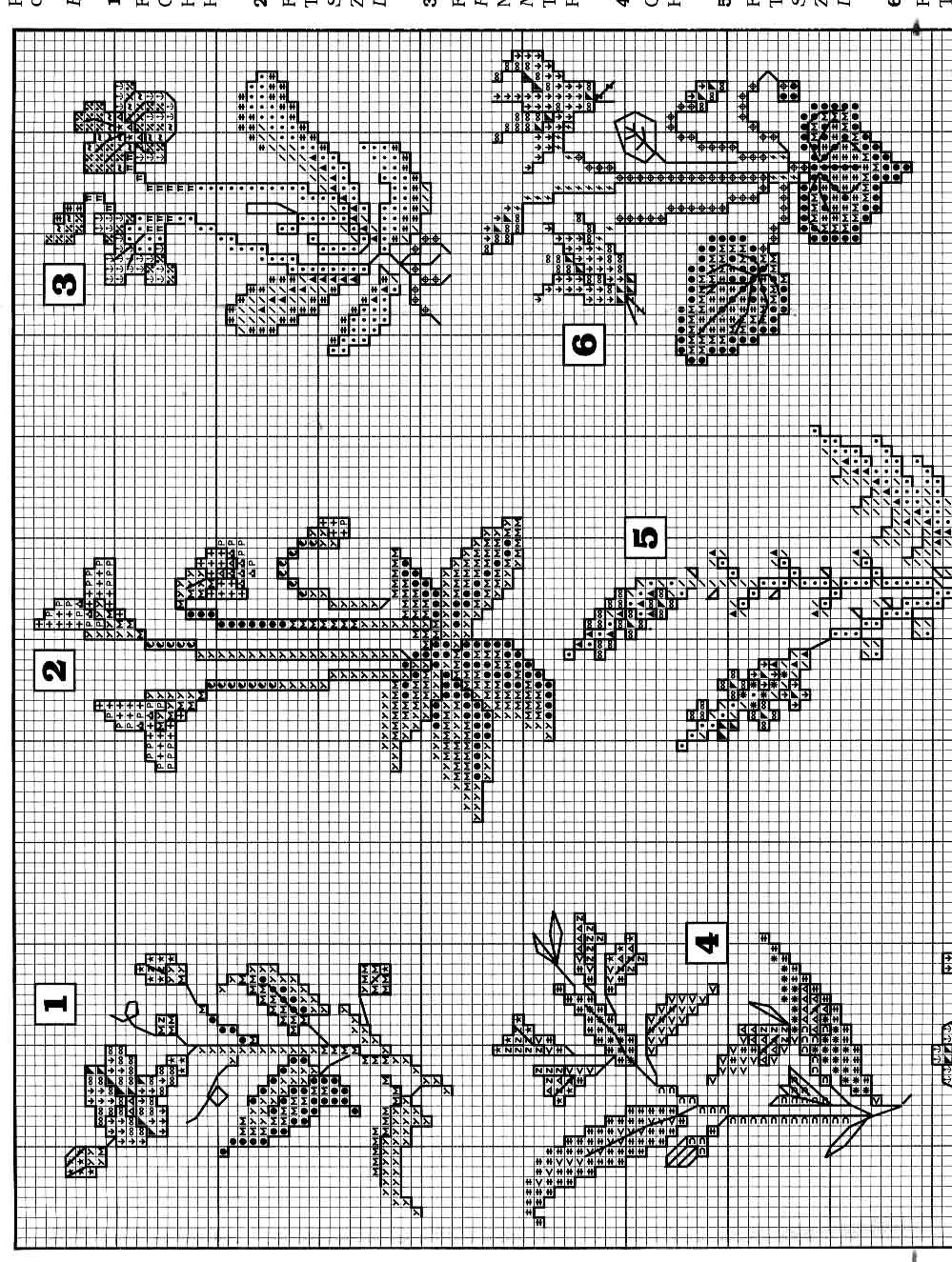 Picture of plants cross stitch patterns (2)