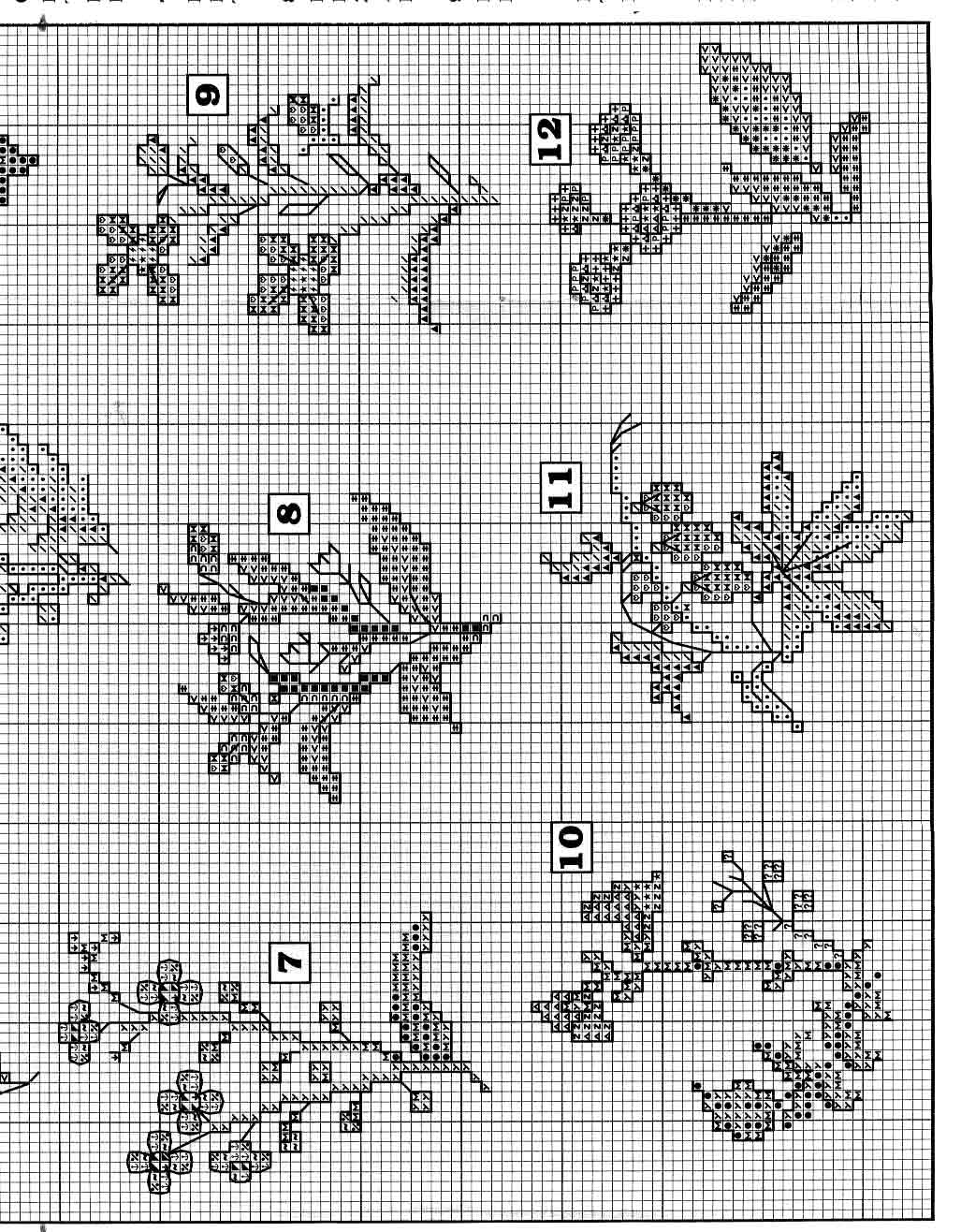 Picture of plants cross stitch patterns (3)