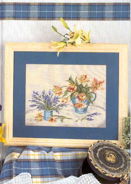Picture of tulips cross stitch pattern (1)