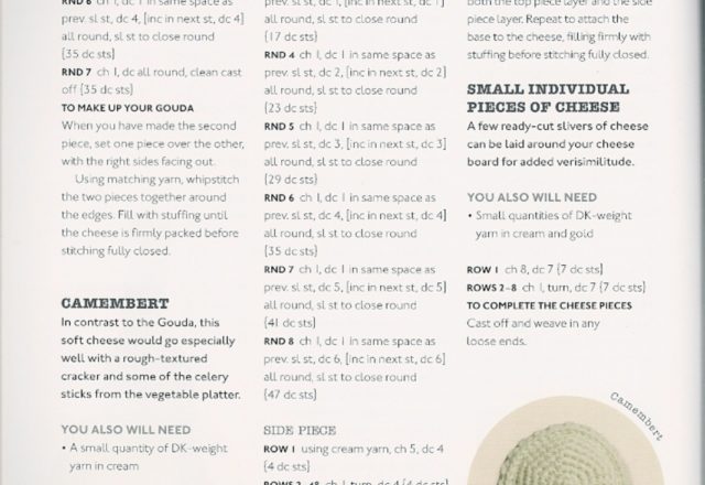 Pieces of cheese amigurumi pattern (1)