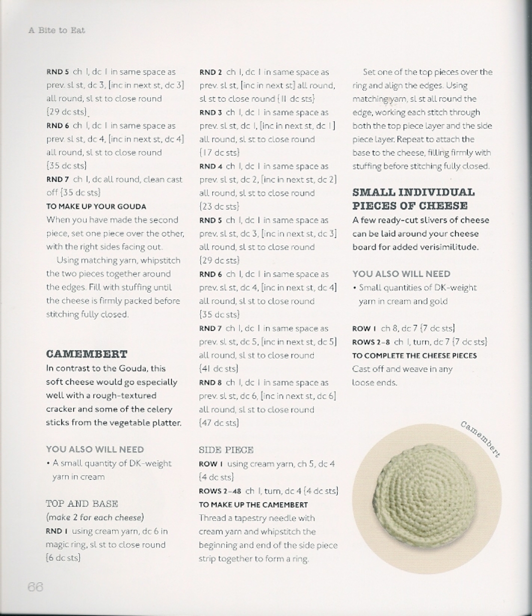 Pieces of cheese amigurumi pattern (1)