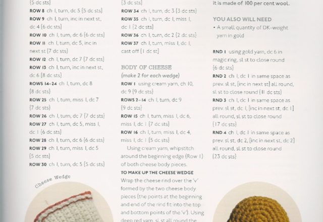 Pieces of cheese amigurumi pattern (3)