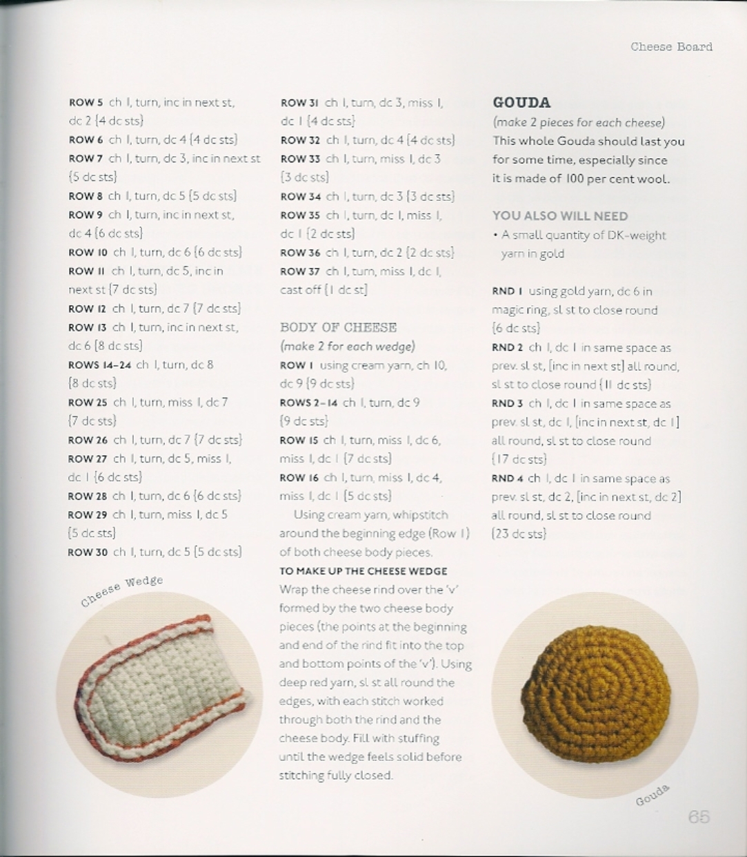 Pieces of cheese amigurumi pattern (3)