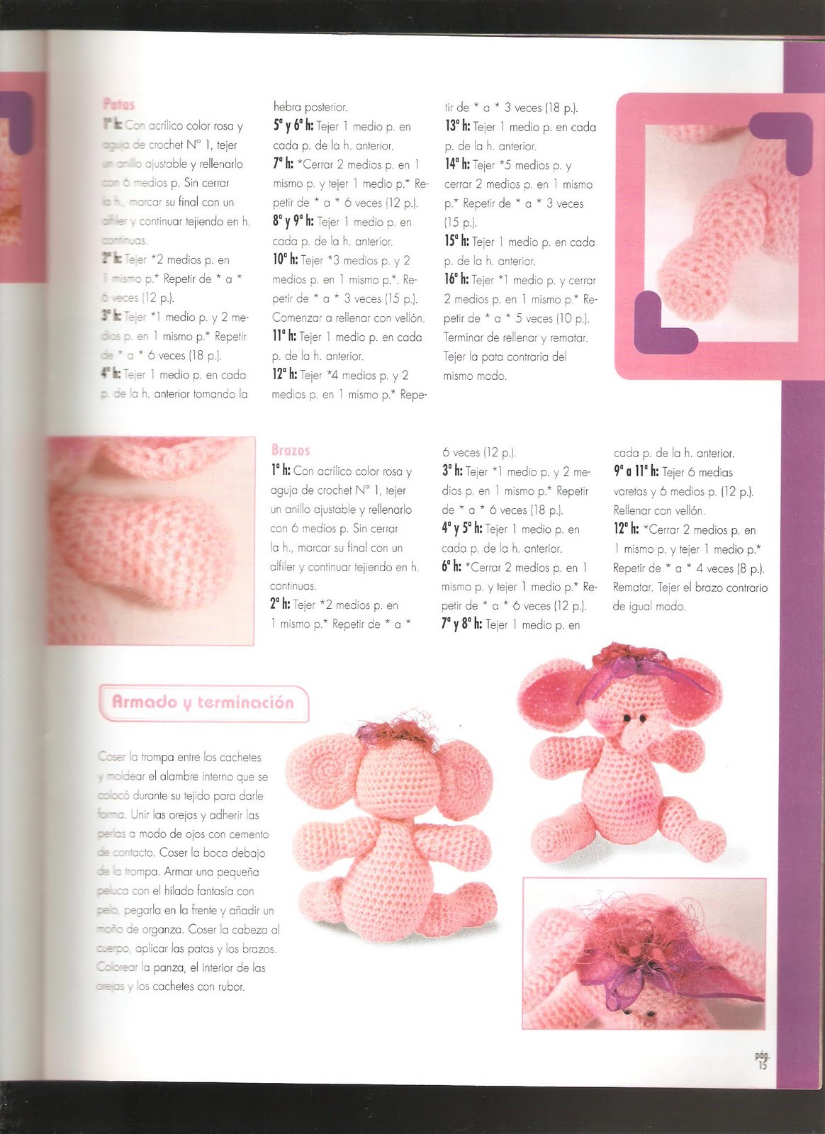 Pink elephant amigurumi pattern 1 (3)