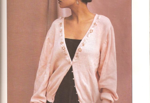 Pink twin set knitting pattern (1)