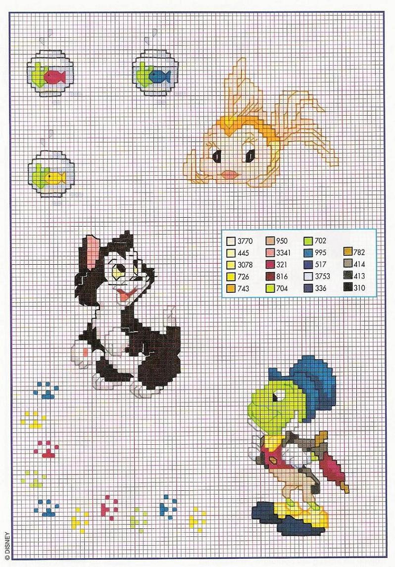 Pinocchio Talking Cricket goldfish and cat