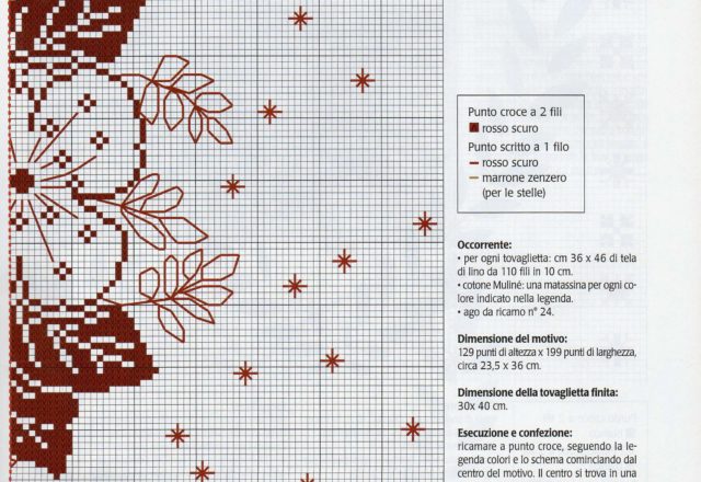 Placemats Christmas cross stitch (3)