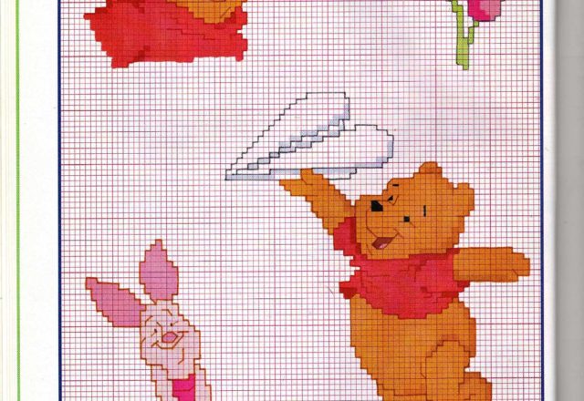 Pooh and Piglet play with a paper plane