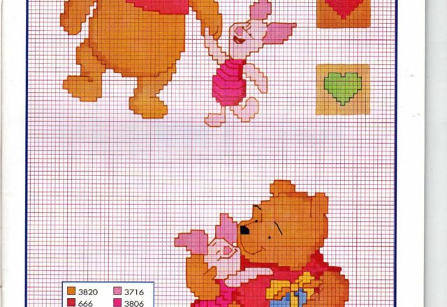 Pooh and Piglet with hearts