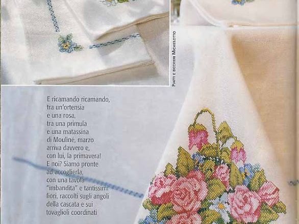 Pot of mixed flowers cross stitch pattern (2)