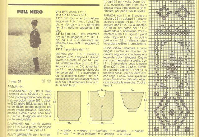 Pull black embroidered knitting pattern (3)