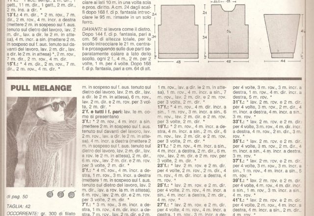 Pull-melange jersey knitting pattern (2)