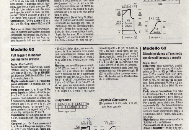 Pull slightly flared sleeves woman jersey knitting pattern (2)