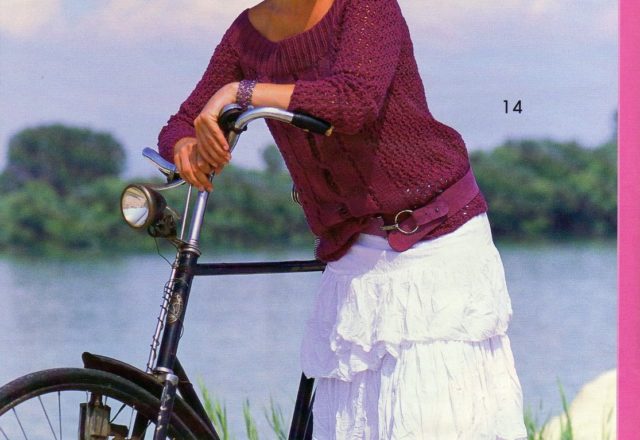 Pull with braids knitting pattern (1)