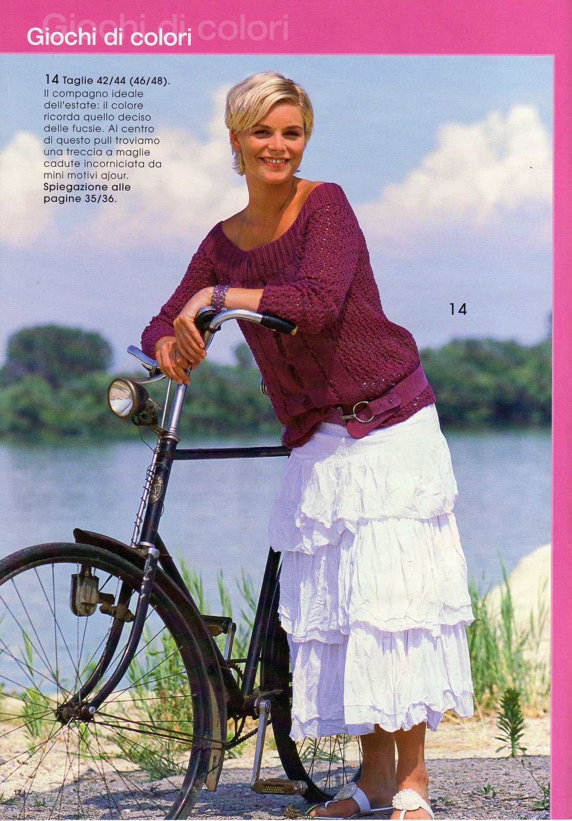 Pull with braids knitting pattern (1)