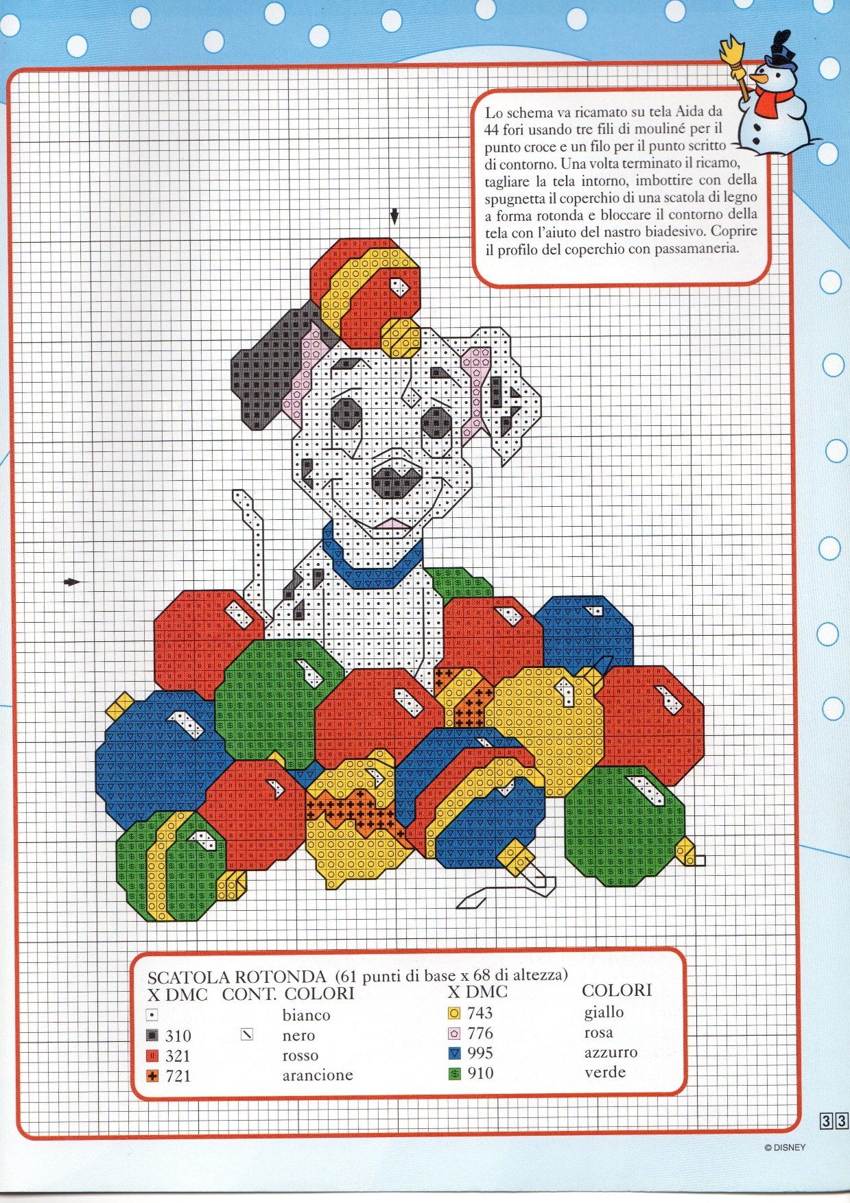 Puppies from One Hundred and One Dalmatians with Christmas balls