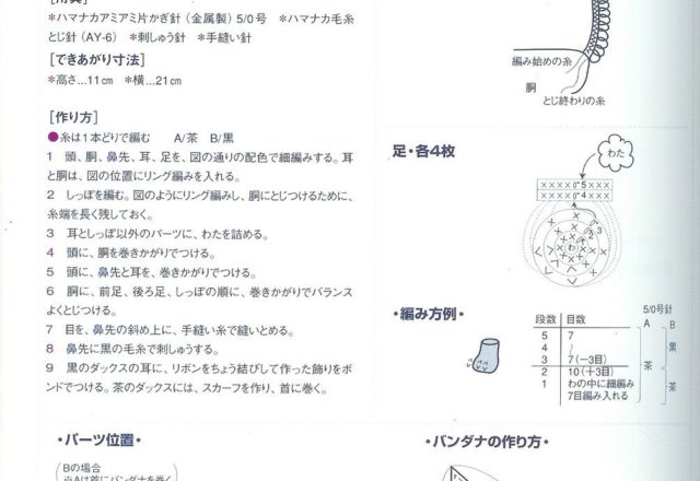 Puppy with long ears amigurumi pattern 1 (2)