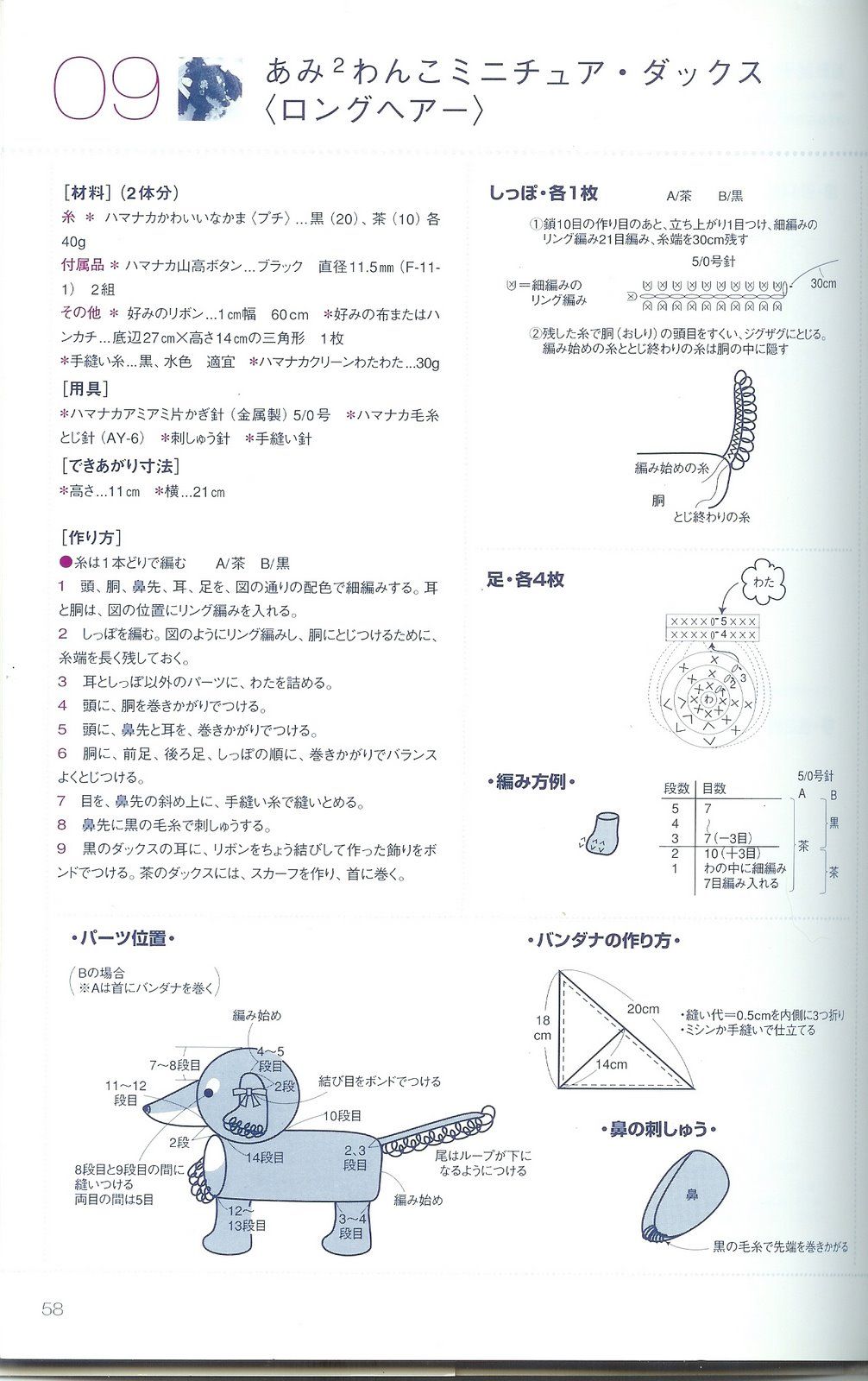 Puppy with long ears amigurumi pattern 1 (2)