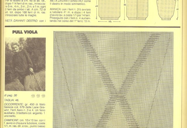 Purple pull knitted knitting pattern (2)