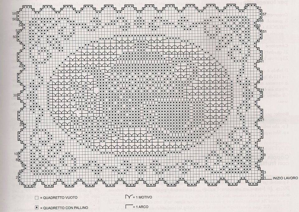 Rectangular filet doily for tray free design download