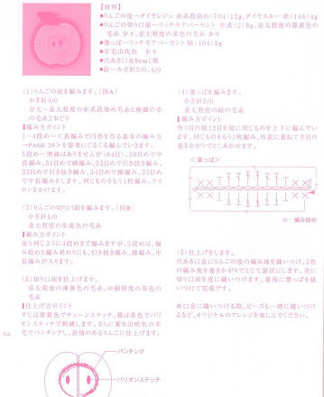 Red apple amigurumi pattern (3)