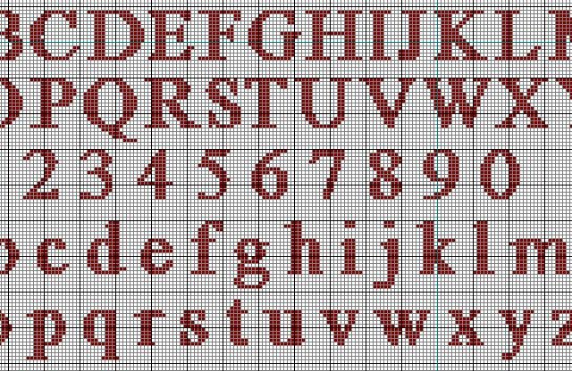 Red lowercase and uppercase alphabet