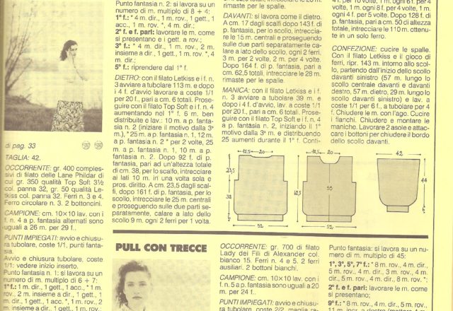 Rhombus cardigan knitting pattern (2)