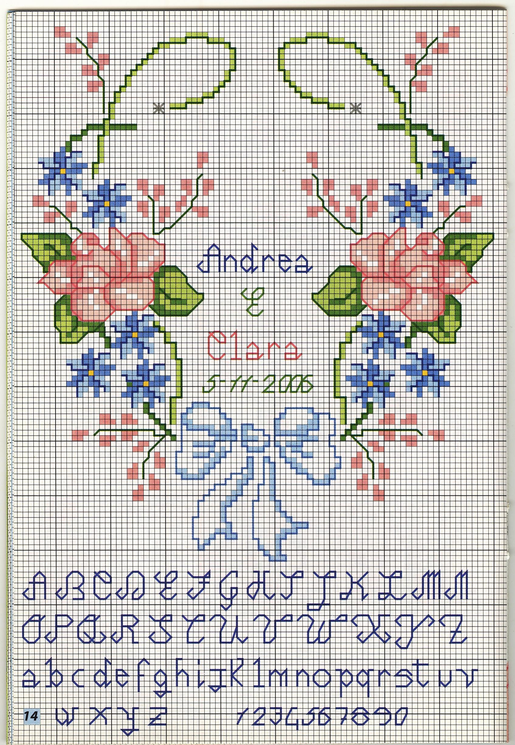 Ring pillow heart and flowers (2)