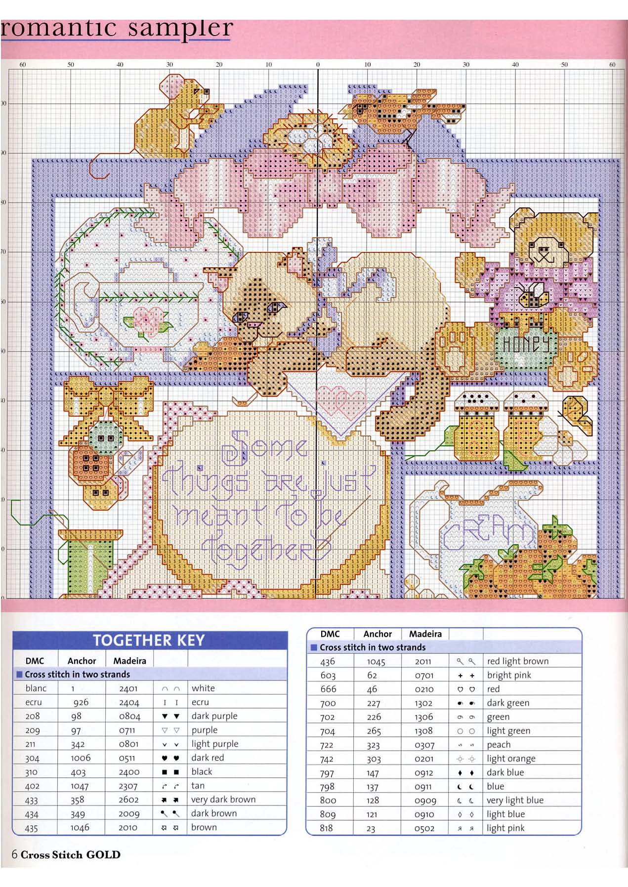 Romantic cross stitch sampler (2)