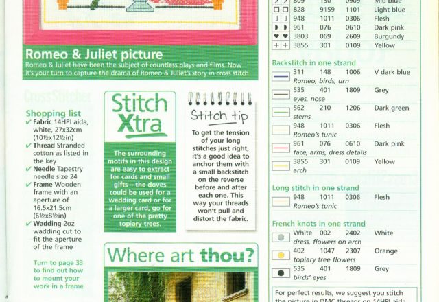 Romeo and Juliet picture cross stitch pattern (4)