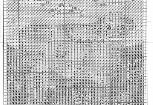 Rooster tiger and cow cross stitch patterns (4)