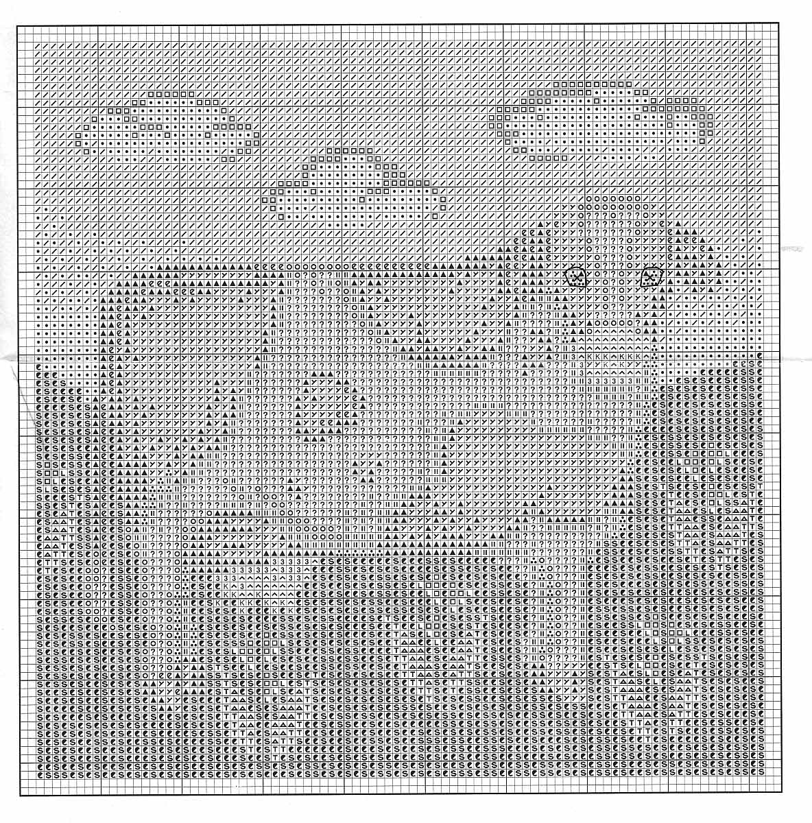 Rooster tiger and cow cross stitch patterns (4)