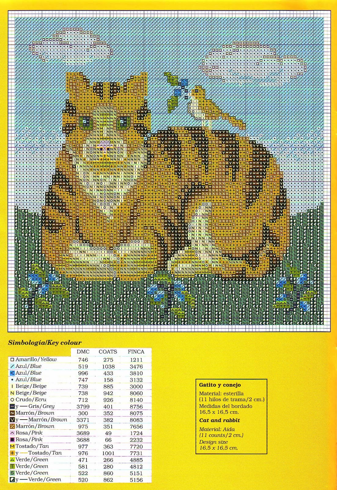 Rooster tiger and cow cross stitch patterns (5)