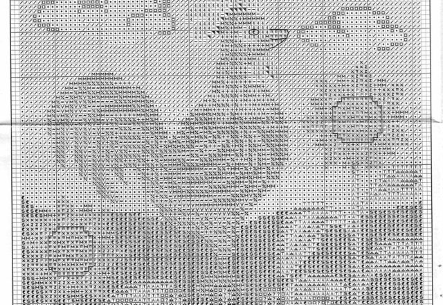 Rooster tiger and cow cross stitch patterns (6)