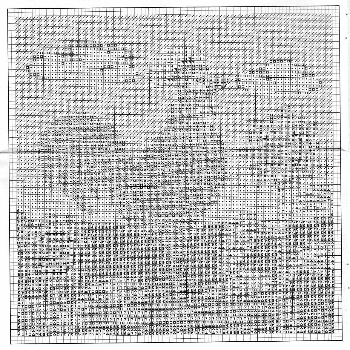 Rooster tiger and cow cross stitch patterns (6)