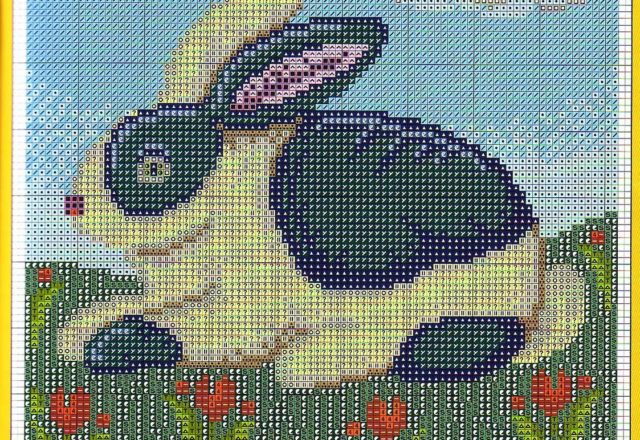 Rooster tiger and cow cross stitch patterns (7)