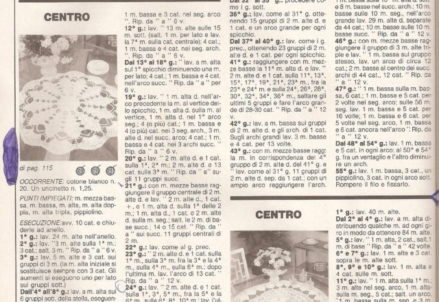 Round doily crochet leafs (2)