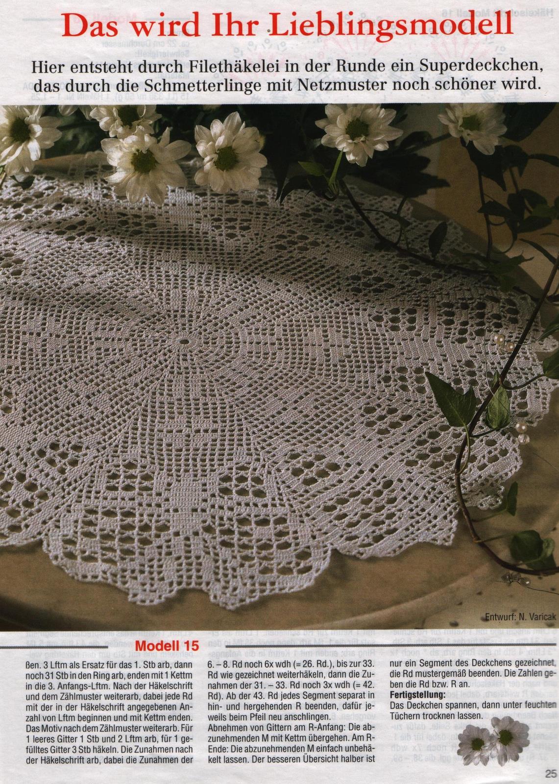 Round doily filet butterflies into wedges (1)