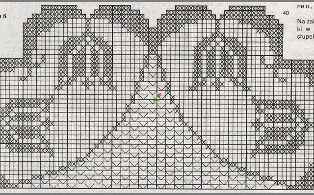 Round doily filet tulips beautiful (2)