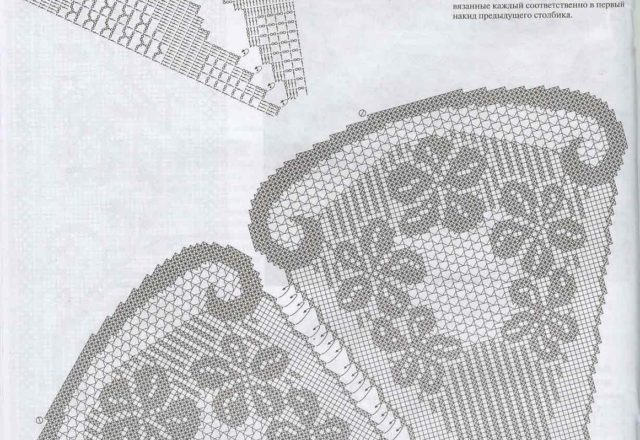 Round tablecloth filet slices (2)