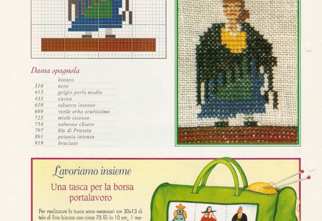 Russian lady Dutch lady and Spanish lady cross stitch patterns (3)