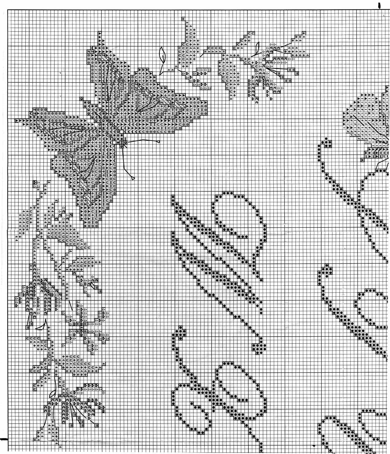 Sampler Cross stitch letters cursive and butterflies (2)