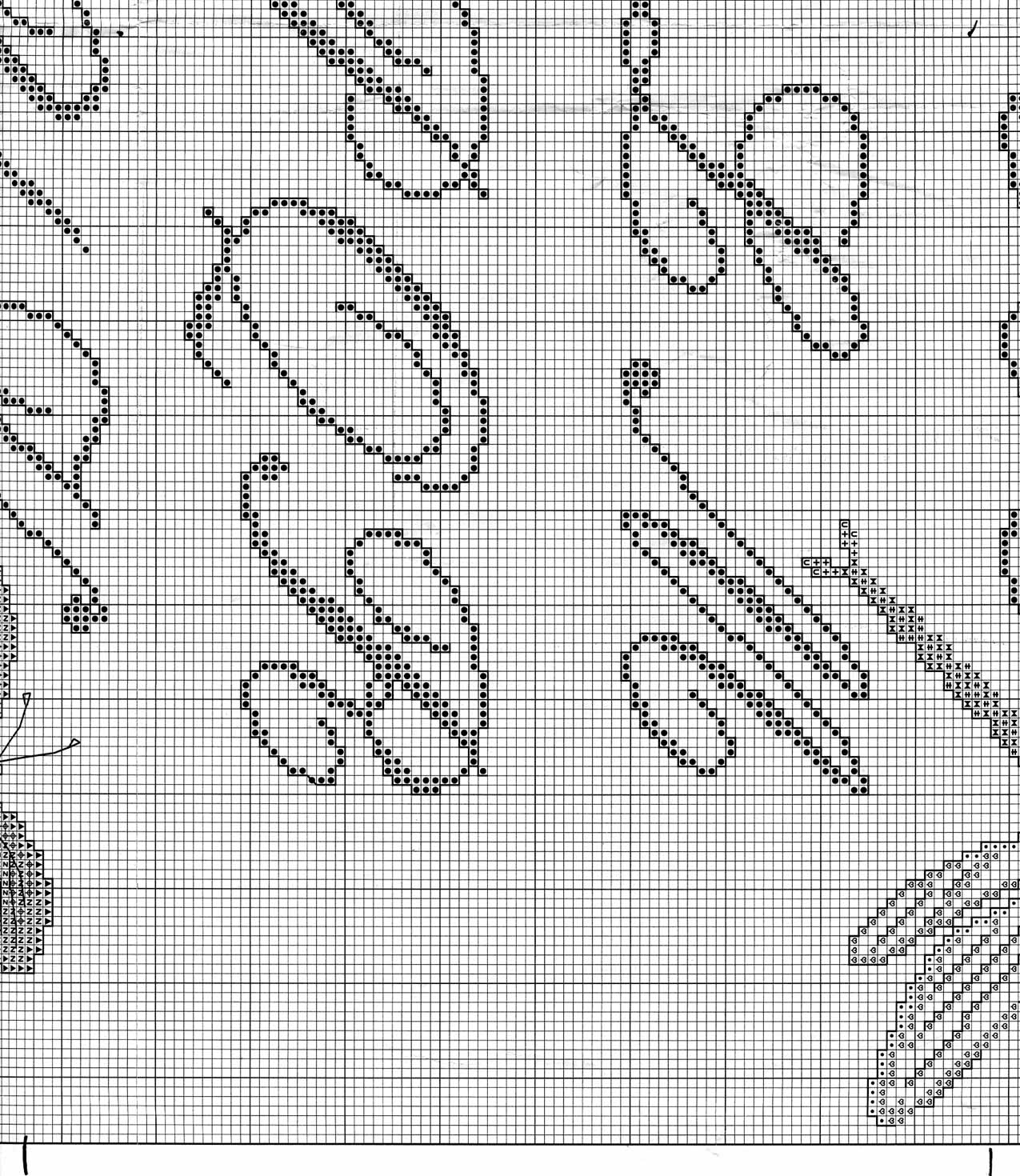Sampler Cross stitch letters cursive and butterflies (6)