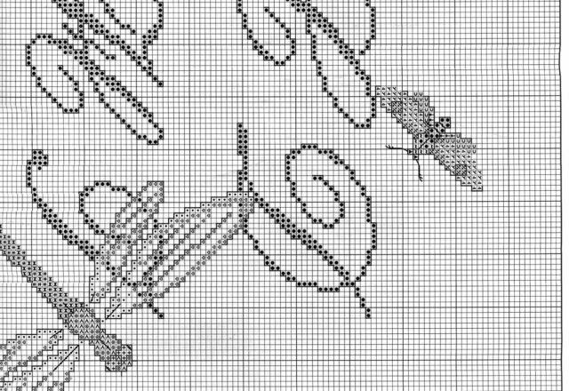 Sampler Cross stitch letters cursive and butterflies (7)
