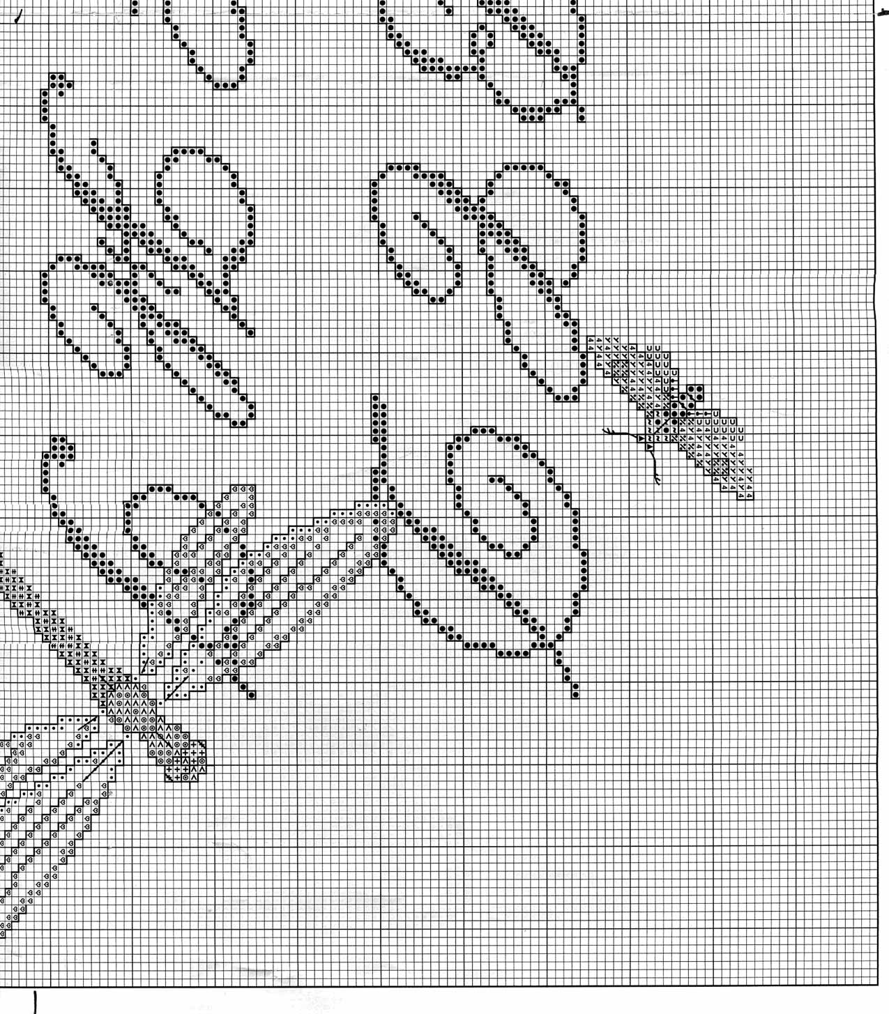Sampler Cross stitch letters cursive and butterflies (7)