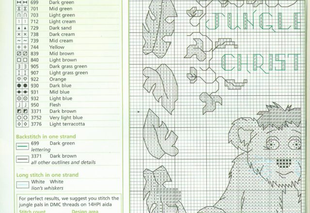 Sampler Cross stitch the jungle (2)