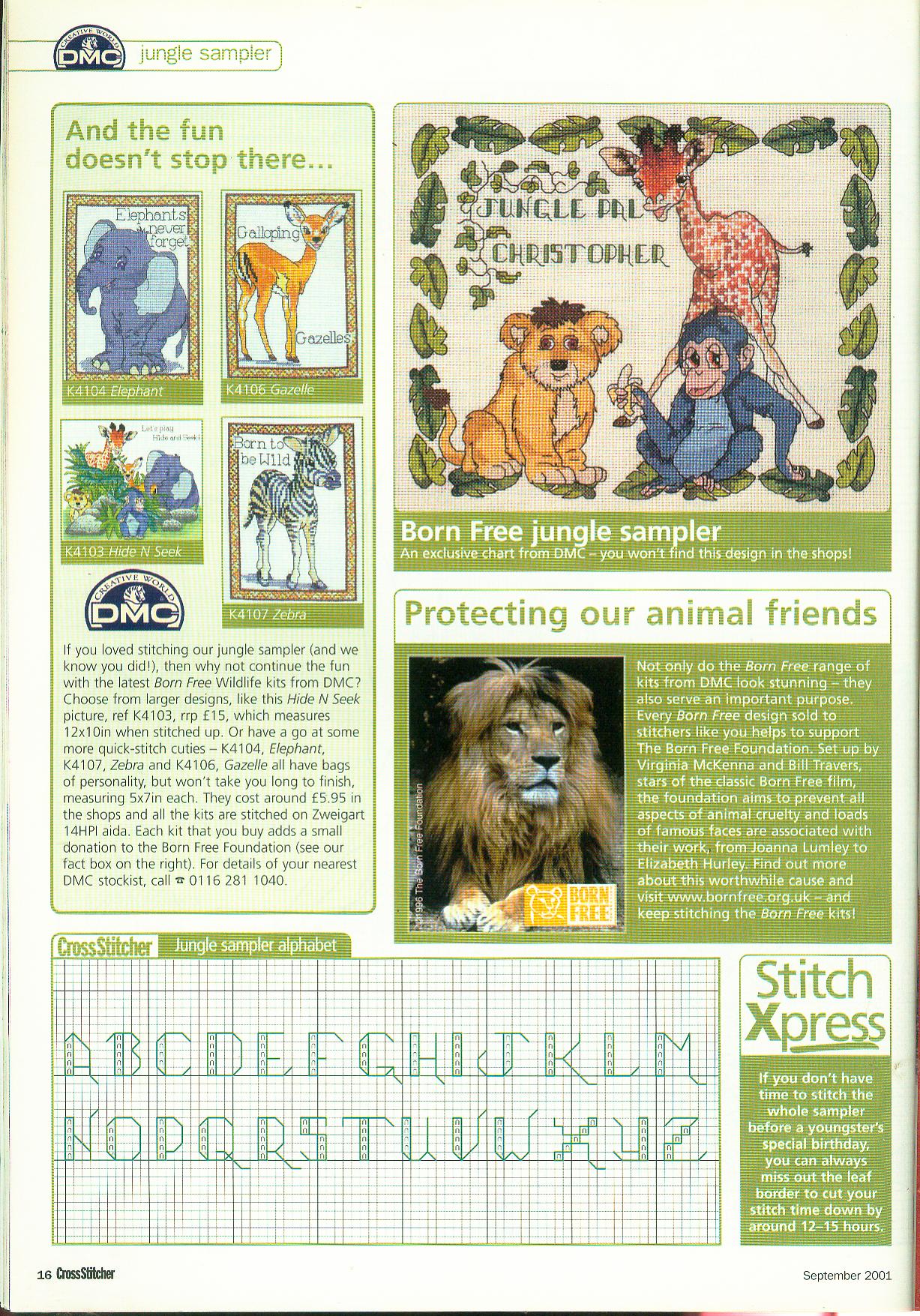 Sampler Cross stitch the jungle (4)