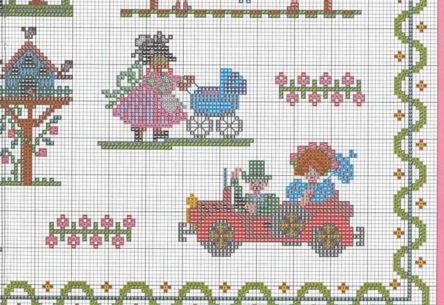 Sampler Cross stitch the park (3)